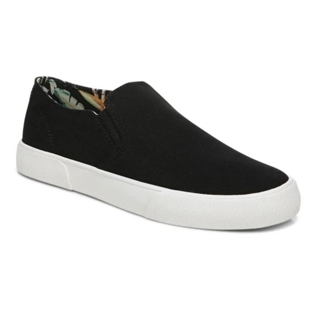 Vionic Groove Slip On Black Casual Canvas Comfort Shoe Womens‎ 9 New